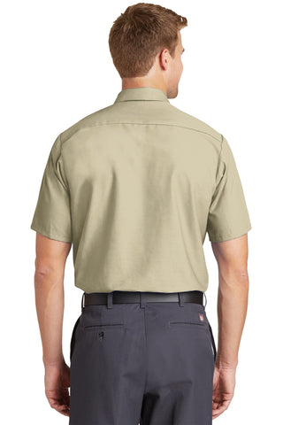 Red Kap Short Sleeve Industrial Work Shirt (Light Tan)