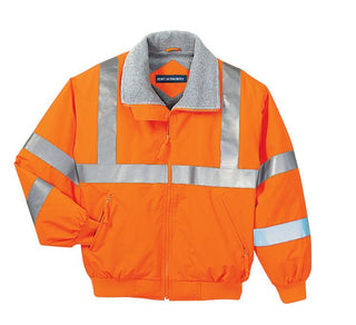 Port Authority Enhanced Visibility Challenger Jacket with Reflective Taping (Safety Orange/ Reflective)