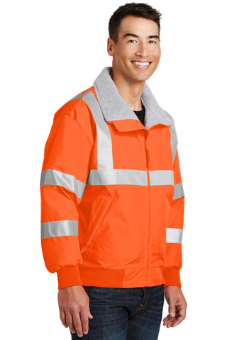 Port Authority Enhanced Visibility Challenger Jacket with Reflective Taping (Safety Orange/ Reflective)