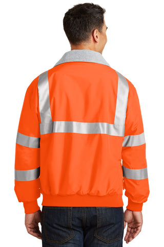 Port Authority Enhanced Visibility Challenger Jacket with Reflective Taping (Safety Orange/ Reflective)