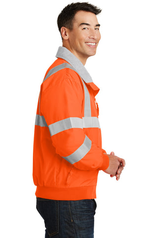 Port Authority Enhanced Visibility Challenger Jacket with Reflective Taping (Safety Orange/ Reflective)