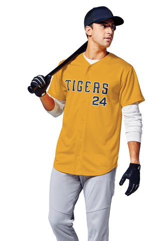 Sport-Tek PosiCharge Tough Mesh Full-Button Jersey (True Royal)