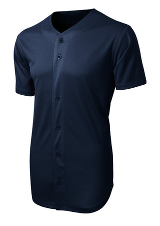 Sport-Tek PosiCharge Tough Mesh Full-Button Jersey (True Navy)