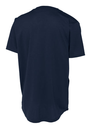 Sport-Tek PosiCharge Tough Mesh Full-Button Jersey (True Navy)