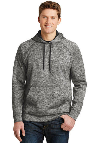 Sport-Tek PosiCharge Electric Heather Fleece Hooded Pullover (Black Electric)