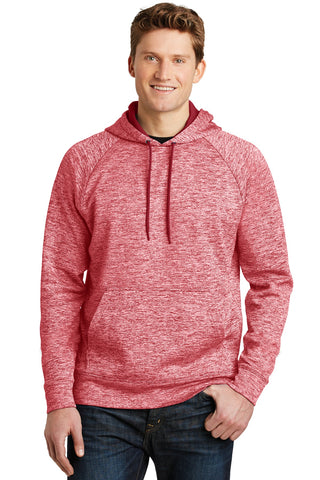 Sport-Tek PosiCharge Electric Heather Fleece Hooded Pullover (Deep Red Electric)