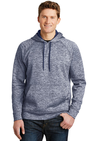 Sport-Tek PosiCharge Electric Heather Fleece Hooded Pullover (True Navy Electric)