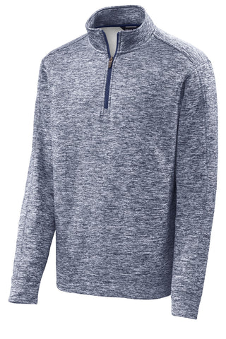 Sport-Tek PosiCharge Electric Heather Fleece 1/4-Zip Pullover (True Navy Electric)