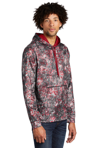 Sport-Tek Sport-Wick Mineral Freeze Fleece Hooded Pullover (Deep Red)