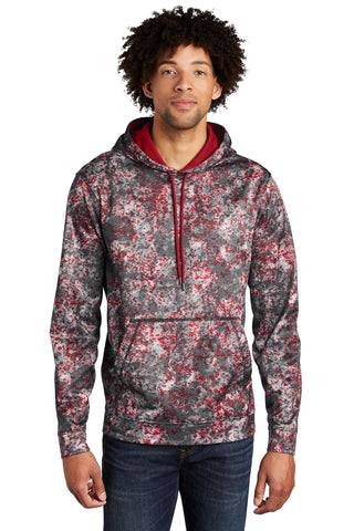 Sport-Tek Sport-Wick Mineral Freeze Fleece Hooded Pullover (Deep Red)