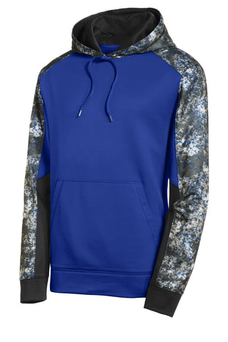 Sport-Tek Sport-Wick Mineral Freeze Fleece Colorblock Hooded Pullover (True Royal/ True Royal)