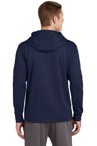 Sport-Tek Sport-Wick Fleece Full-Zip Hooded Jacket (Navy)