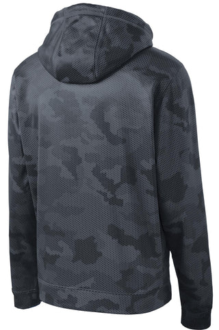 Sport-Tek Sport-Wick CamoHex Fleece Hooded Pullover (Dark Smoke Grey)