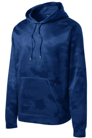 Sport-Tek Sport-Wick CamoHex Fleece Hooded Pullover (True Royal)