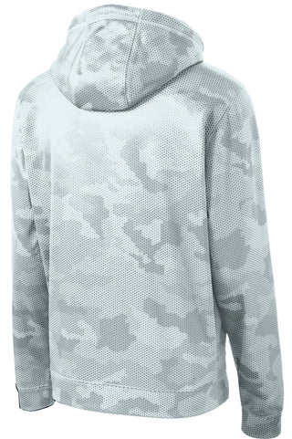 Sport-Tek Sport-Wick CamoHex Fleece Hooded Pullover (White)