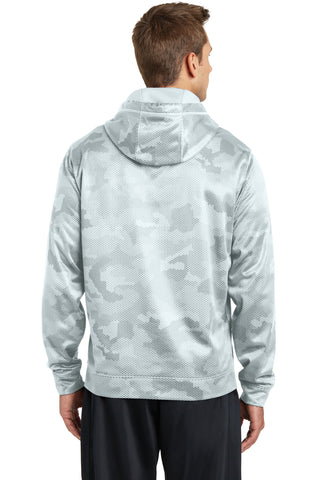 Sport-Tek Sport-Wick CamoHex Fleece Hooded Pullover (White)