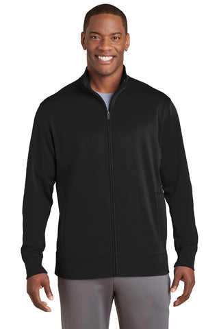 Sport-Tek Sport-Wick Fleece Full-Zip Jacket (Black)