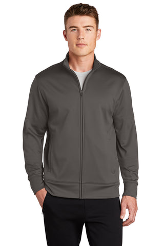 Sport-Tek Sport-Wick Fleece Full-Zip Jacket (Graphite)