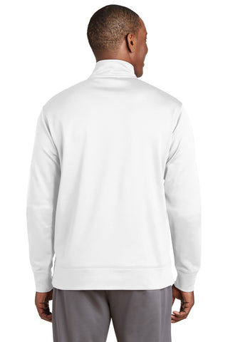 Sport-Tek Sport-Wick Fleece Full-Zip Jacket (White)