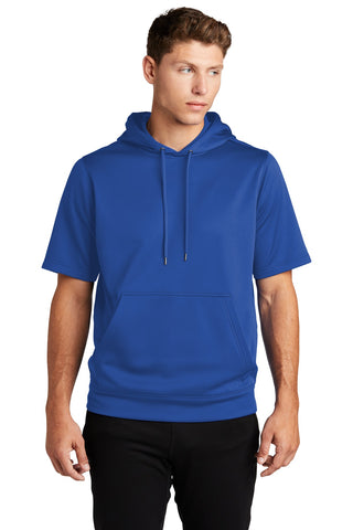 Sport-Tek Sport-Wick Fleece Short Sleeve Hooded Pullover (True Royal)