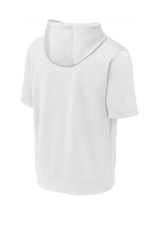 Sport-Tek Sport-Wick Fleece Short Sleeve Hooded Pullover (White)