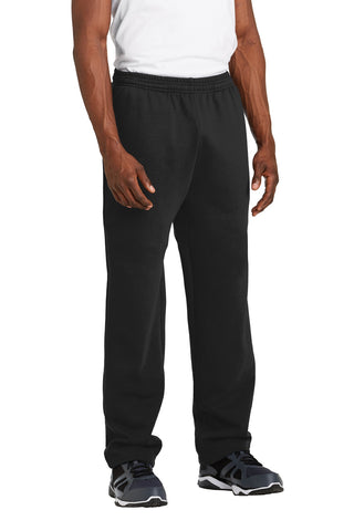 Sport-Tek Open Bottom Sweatpant (Black)