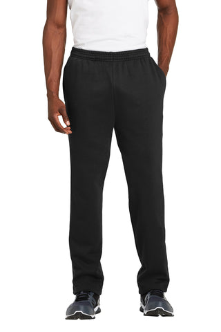 Sport-Tek Open Bottom Sweatpant (Black)