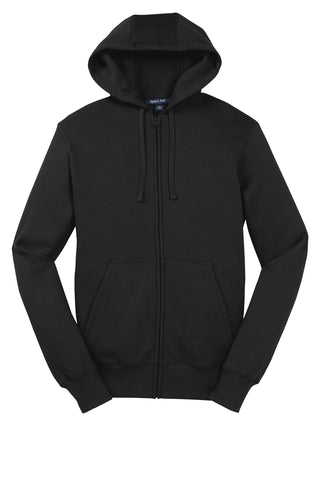 Sport-Tek Full-Zip Hooded Sweatshirt (Black)