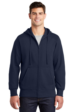 Sport-Tek Full-Zip Hooded Sweatshirt (True Navy)