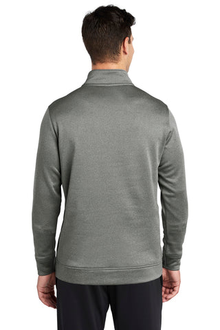 Sport-Tek PosiCharge Sport-Wick Heather Fleece 1/4-Zip Pullover (Black Heather)