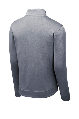 Sport-Tek PosiCharge Sport-Wick Heather Fleece 1/4-Zip Pullover (True Navy Heather)