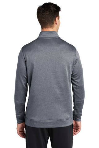 Sport-Tek PosiCharge Sport-Wick Heather Fleece 1/4-Zip Pullover (True Navy Heather)