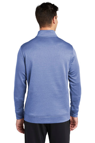 Sport-Tek PosiCharge Sport-Wick Heather Fleece 1/4-Zip Pullover (True Royal Heather)