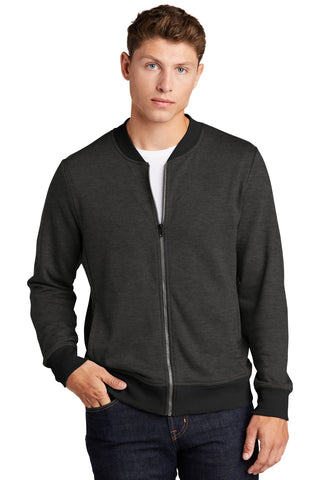 Sport-Tek Lightweight French Terry Bomber (Heather Black)