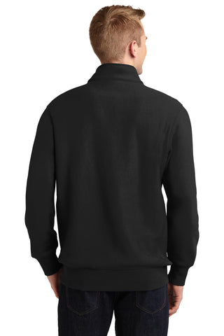 Sport-Tek Super Heavyweight 1/4-Zip Pullover Sweatshirt (Black)