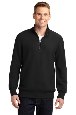 Sport-Tek Super Heavyweight 1/4-Zip Pullover Sweatshirt (Black)