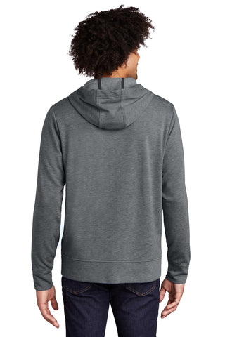 Sport-Tek PosiCharge Tri-Blend Wicking Fleece Full-Zip Hooded Jacket (Dark Grey Heather)