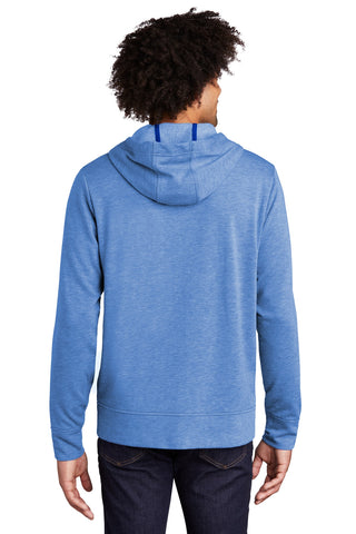 Sport-Tek PosiCharge Tri-Blend Wicking Fleece Full-Zip Hooded Jacket (True Royal Heather)