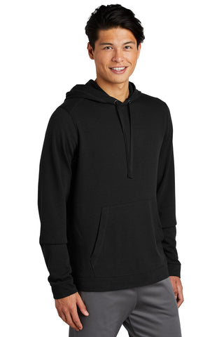 Sport-Tek PosiCharge Tri-Blend Wicking Fleece Hooded Pullover (Black Triad Solid)