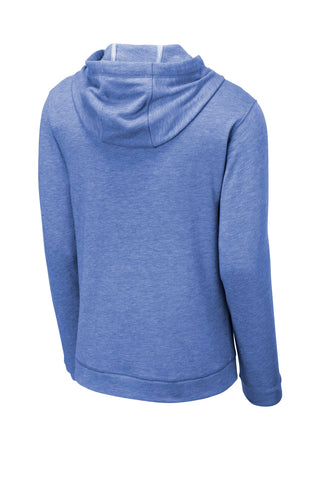 Sport-Tek PosiCharge Tri-Blend Wicking Fleece Hooded Pullover (True Royal Heather)