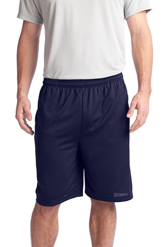 Sport-Tek PosiCharge Tough Mesh Pocket Short (True Navy)