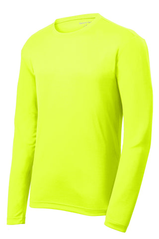 Sport-Tek PosiCharge RacerMesh Long Sleeve Tee (Neon Yellow)