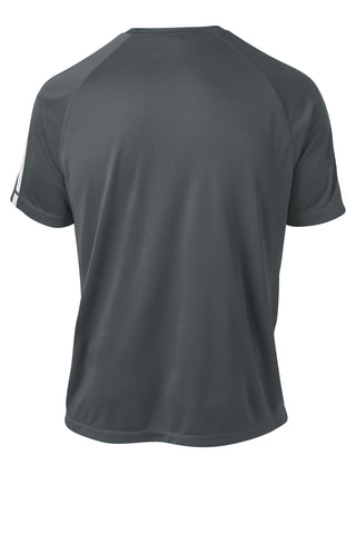 Sport-Tek Colorblock PosiCharge Competitor Tee (Iron Grey/ White)