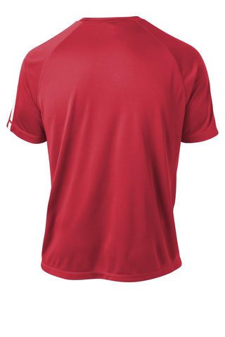 Sport-Tek Colorblock PosiCharge Competitor Tee (True Red/ White)