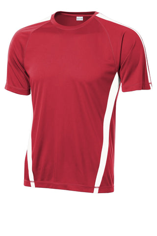 Sport-Tek Colorblock PosiCharge Competitor Tee (True Red/ White)