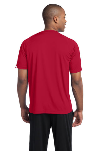 Sport-Tek Colorblock PosiCharge Competitor Tee (True Red/ White)