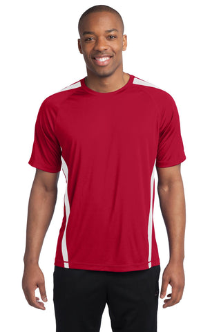Sport-Tek Colorblock PosiCharge Competitor Tee (True Red/ White)