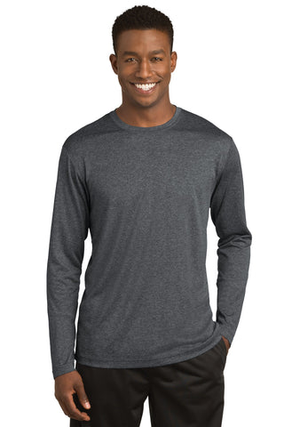 Sport-Tek Long Sleeve Heather Contender Tee (Graphite Heather)