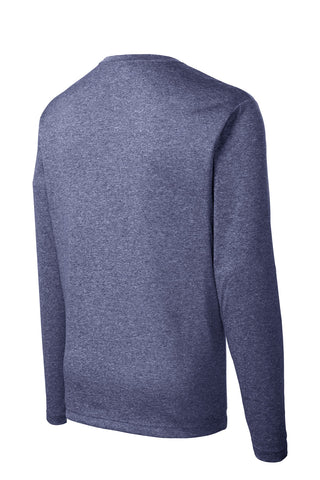 Sport-Tek Long Sleeve Heather Contender Tee (True Navy Heather)