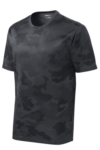 Sport-Tek Youth CamoHex Tee (Iron Grey)